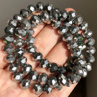 3/4/6/8mm AB roosa Rondelle Austria kristallhelmed, lihvitud kvartskristall, DIY käevõru kaelakee vahehelmed ehete tarvikute jaoks