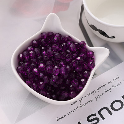 8mm 10mm 12mm värviline akrüüllihviga läbipaistev ümmargune rant ehete valmistamiseks DIY käevõru kaelakee tarvikud