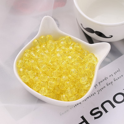 8mm 10mm 12mm värviline akrüüllihviga läbipaistev ümmargune rant ehete valmistamiseks DIY käevõru kaelakee tarvikud