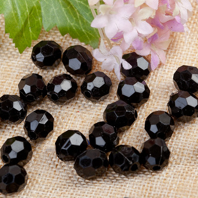 8mm 10mm 12mm värviline akrüüllihviga läbipaistev ümmargune rant ehete valmistamiseks DIY käevõru kaelakee tarvikud