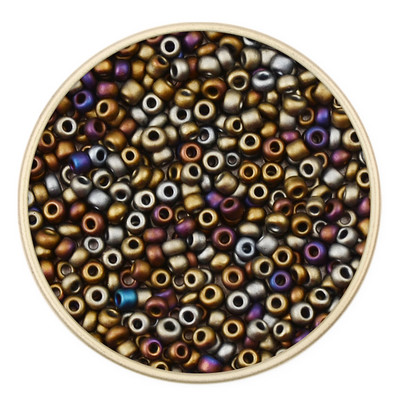 Περίπου 1000 τμχ 2 ΜΜ Ματ Ματελικές Χάντρες Σπόρων Τσέχικα Γυάλινες Χάντρες Γούρια Kralen Spacer Beads For Jewelry Making DIY Craft Χονδρική