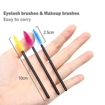 Hotting 5/50pcs Eyelash Brush Extension Βούρτσες μακιγιάζ βλεφαρίδων μιας χρήσης Mascara φρυδιών Wand Applicator Eyelash Extension