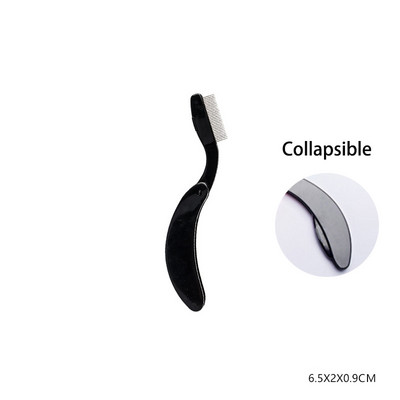 JAUNS Eyelash Beauty saliekams atdalītājs pārnēsājams skropstu birstīšu ķemmes skropstu tuša Curl Eye Lash nerūsējošā tērauda skropstu ķemmēšanas rīki