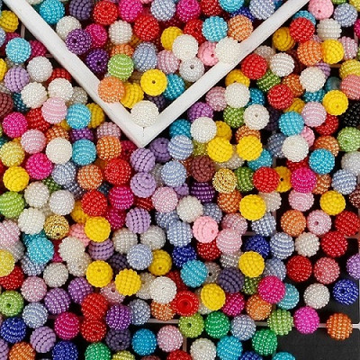 50 buc. Mărgele acrilice rotunde de 10 mm Mărgele Bayberry Mărgele distanțatoare libere pentru realizarea de bijuterii Accesorii pentru descoperiri