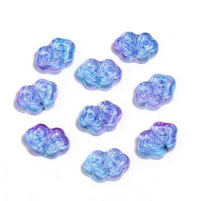 Kedvező felhők formáznak cseh lámpafényt kristályüveg gyöngyök lapos, laza medálgyöngyök barkácsoláshoz ékszerkészítési kellékek Kiegészítők