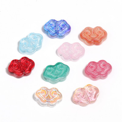 Kedvező felhők formáznak cseh lámpafényt kristályüveg gyöngyök lapos, laza medálgyöngyök barkácsoláshoz ékszerkészítési kellékek Kiegészítők