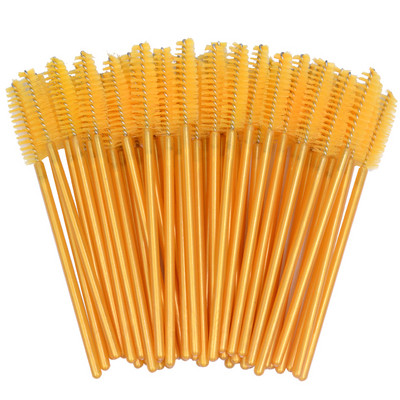 50 τμχ Νεότερο Crystal 3D μάσκαρα βλεφαρίδων Ραβδί Clear Lash Spoolies Χονδρική πώληση βλεφαρίδων βούρτσες Micro Applicators