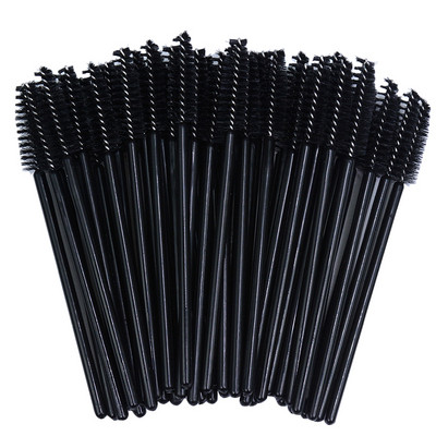 50 τμχ Νεότερο Crystal 3D μάσκαρα βλεφαρίδων Ραβδί Clear Lash Spoolies Χονδρική πώληση βλεφαρίδων βούρτσες Micro Applicators