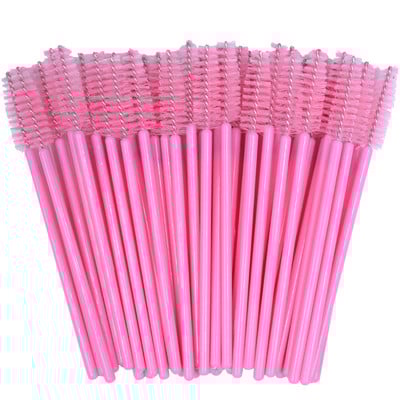 50 τμχ Νεότερο Crystal 3D μάσκαρα βλεφαρίδων Ραβδί Clear Lash Spoolies Χονδρική πώληση βλεφαρίδων βούρτσες Micro Applicators