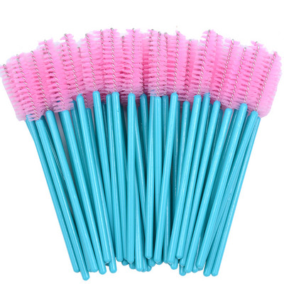 50 τμχ Νεότερο Crystal 3D μάσκαρα βλεφαρίδων Ραβδί Clear Lash Spoolies Χονδρική πώληση βλεφαρίδων βούρτσες Micro Applicators