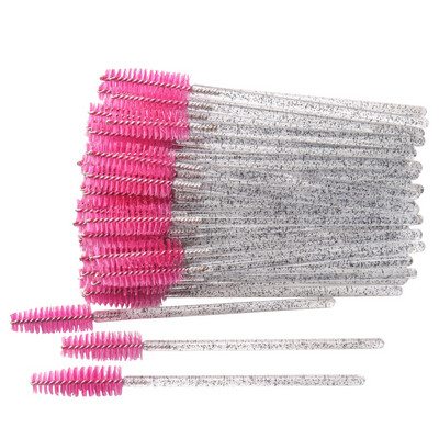 50 /100 τμχ Κρυστάλλινη βούρτσα βλεφαρίδων μιας χρήσης Comb Eye Lashes Extension Mascara Wands Βούρτσες Μακιγιάζ Επαγγελματικά Εργαλεία Ομορφιάς