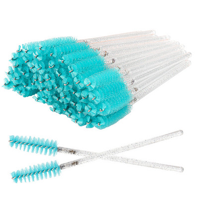 50 /100 τμχ Κρυστάλλινη βούρτσα βλεφαρίδων μιας χρήσης Comb Eye Lashes Extension Mascara Wands Βούρτσες Μακιγιάζ Επαγγελματικά Εργαλεία Ομορφιάς