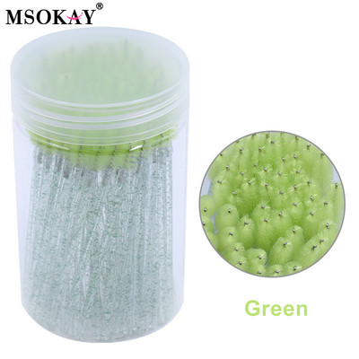 50 tk/pudel Kulmude ja ripsmete pingul pintsel ümbrisega ühekordselt kasutatav roosa must ripsmehari pudeli mahutis Mini ripsmetušši vardad