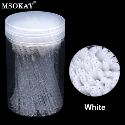 50 tk/pudel Kulmude ja ripsmete pingul pintsel ümbrisega ühekordselt kasutatav roosa must ripsmehari pudeli mahutis Mini ripsmetušši vardad