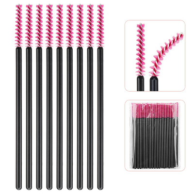 50 komada jednokratne četkice za šminku Mikročetkica za trepavice Štapići za maskaru Kozmetički aplikator Mikročetkica za obrve Pribor za nadogradnju trepavica