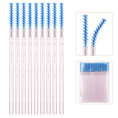 50 komada jednokratne četkice za šminku Mikročetkica za trepavice Štapići za maskaru Kozmetički aplikator Mikročetkica za obrve Pribor za nadogradnju trepavica