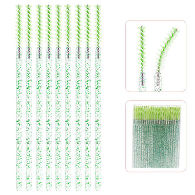 50 komada jednokratne četkice za šminku Mikročetkica za trepavice Štapići za maskaru Kozmetički aplikator Mikročetkica za obrve Pribor za nadogradnju trepavica