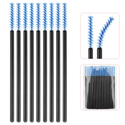 50 komada jednokratne četkice za šminku Mikročetkica za trepavice Štapići za maskaru Kozmetički aplikator Mikročetkica za obrve Pribor za nadogradnju trepavica