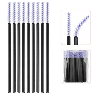 50 komada jednokratne četkice za šminku Mikročetkica za trepavice Štapići za maskaru Kozmetički aplikator Mikročetkica za obrve Pribor za nadogradnju trepavica