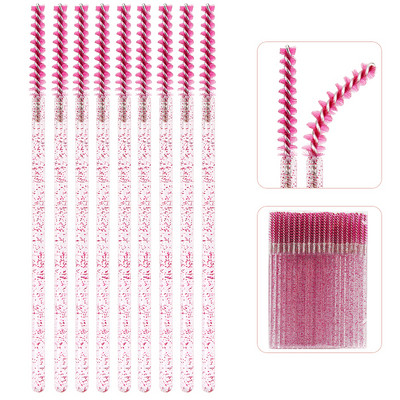 50 komada jednokratne četkice za šminku Mikročetkica za trepavice Štapići za maskaru Kozmetički aplikator Mikročetkica za obrve Pribor za nadogradnju trepavica