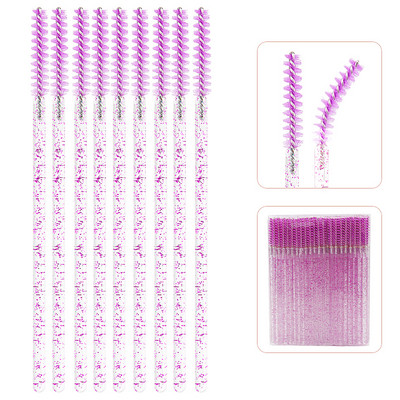 50 komada jednokratne četkice za šminku Mikročetkica za trepavice Štapići za maskaru Kozmetički aplikator Mikročetkica za obrve Pribor za nadogradnju trepavica
