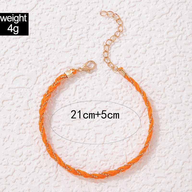 13 värvi Boho etniline värviline käsitsi valmistatud punutisest köiskett jalavõru naistele suvine rannapahkluu paljajalu Y2K jala ehted