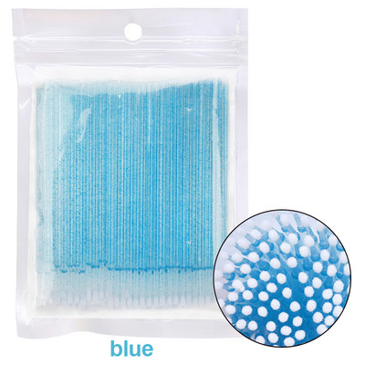 MSOKAY100PCS/Lot Skropstu birstes Kokvilnas tampons Micro Individual Eyelashes Mikrobirstītes noņemšana Tīrīšana Skropstu pieaudzēšana Aksesuāri