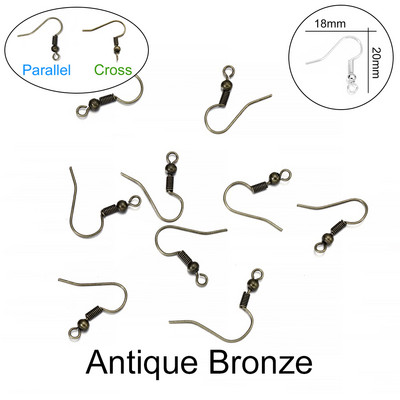 100 tk/partii 20*17mm 10 värvi raudhelmestega amuletid kõrvarõngajuhtmed kõrvakonksuga kõrvarõngad.