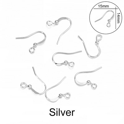 100 tk/partii 20*17mm 10 värvi raudhelmestega amuletid kõrvarõngajuhtmed kõrvakonksuga kõrvarõngad.