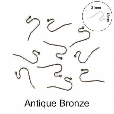 100 tk/partii 20*17mm 10 värvi raudhelmestega amuletid kõrvarõngajuhtmed kõrvakonksuga kõrvarõngad.