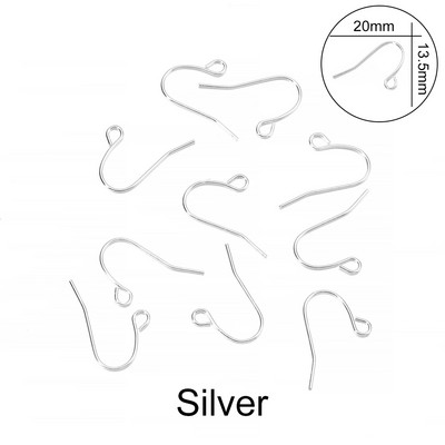 100 tk/partii 20*17mm 10 värvi raudhelmestega amuletid kõrvarõngajuhtmed kõrvakonksuga kõrvarõngad.