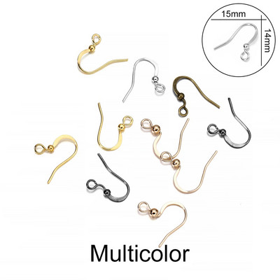 100 tk/partii 20*17mm 10 värvi raudhelmestega amuletid kõrvarõngajuhtmed kõrvakonksuga kõrvarõngad.