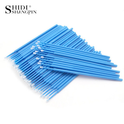100/5 τεμ. Micro brush eyelashes Make up Individual Lashes Removing Swab Micro Brush For Eyelash Extensions Eyelashes