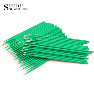 100/5 τεμ. Micro brush eyelashes Make up Individual Lashes Removing Swab Micro Brush For Eyelash Extensions Eyelashes