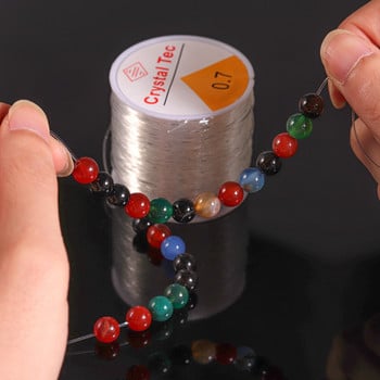 100M Plastic Crystal DIY Beading Stretch Cords Elastic Line Jewelry Making Supply Wire String jeweleri νήμα String String