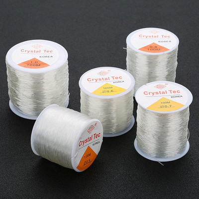 100M plastični kristali DIY perle rastezljive užad elastična linija žica za izradu nakita žica za nakit konac konac