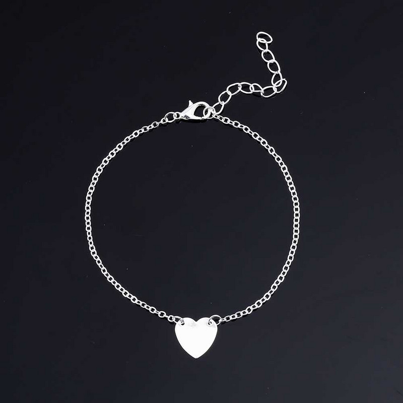 2018 Boho Sandale za bosu plažu Lanac za gležnjeve zlatne boje Srce Narukvica za stopalo Modni nakit za žene Narukvica za gležanj Veleprodaja