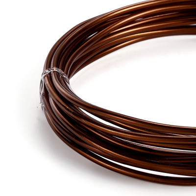 0,6-3mm Anadized στρογγυλό σύρμα αλουμινίου 2-10 μέτρα Ευέλικτο βαμμένο μεταλλικό σύρμα αλουμινίου για αξεσουάρ κατασκευής κοσμημάτων DIY