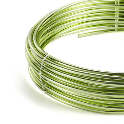 0,6-3mm Anadized στρογγυλό σύρμα αλουμινίου 2-10 μέτρα Ευέλικτο βαμμένο μεταλλικό σύρμα αλουμινίου για αξεσουάρ κατασκευής κοσμημάτων DIY