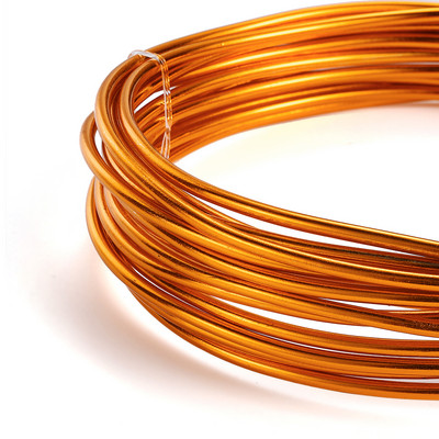 0,6-3mm Anadized στρογγυλό σύρμα αλουμινίου 2-10 μέτρα Ευέλικτο βαμμένο μεταλλικό σύρμα αλουμινίου για αξεσουάρ κατασκευής κοσμημάτων DIY