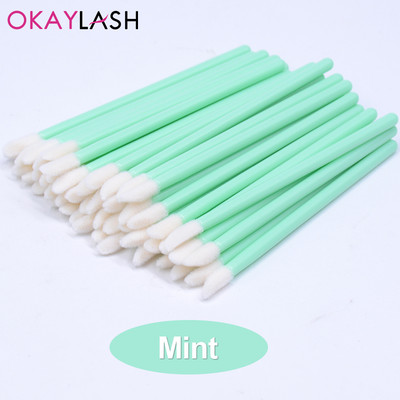 Okaylash ühekordselt kasutatavad sädelevad ripsmepikendused puhastusharjad Crystal Micro huuleläike aplikaator Säravad puhastusvahendid meigivahendid