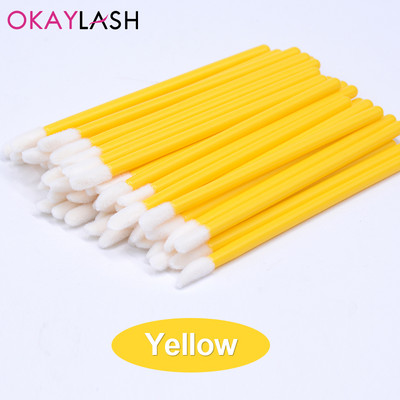 Okaylash ühekordselt kasutatavad sädelevad ripsmepikendused puhastusharjad Crystal Micro huuleläike aplikaator Säravad puhastusvahendid meigivahendid