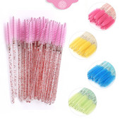 Μίας χρήσης Crystal Eyelash Brush Mascara Wands Applicator Lash Cosmetic Brushes Brushes Beauty Makeup Eyelash Extension Tool