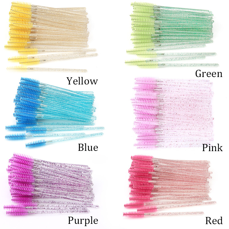 Μίας χρήσης Crystal Eyelash Brush Mascara Wands Applicator Lash Cosmetic Brushes Brushes Beauty Makeup Eyelash Extension Tool