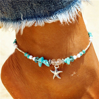 IFKM Bohemia Anklets For Women Turtle Tree of Life Σανδάλια Παπούτσια ξυπόλυτη παραλία Αστραγάλος Καλοκαιρινό βραχιόλι Πόδι Κοσμήματα για κορίτσια