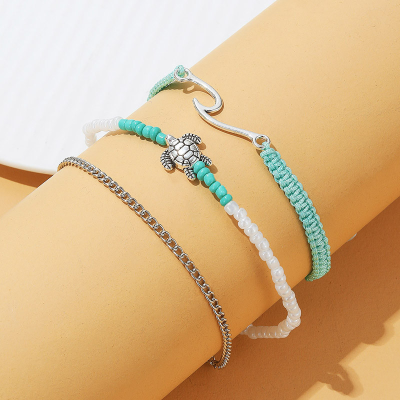 IFKM Bohemia Anklets For Women Turtle Tree of Life Σανδάλια Παπούτσια ξυπόλυτη παραλία Αστραγάλος Καλοκαιρινό βραχιόλι Πόδι Κοσμήματα για κορίτσια