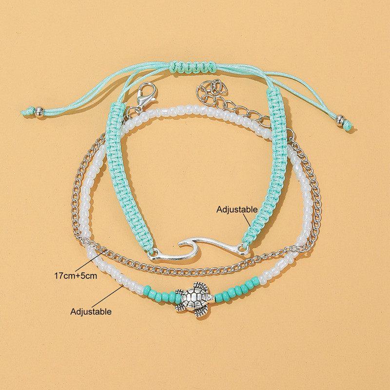 IFKM Bohemia Anklets For Women Turtle Tree of Life Σανδάλια Παπούτσια ξυπόλυτη παραλία Αστραγάλος Καλοκαιρινό βραχιόλι Πόδι Κοσμήματα για κορίτσια