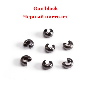 100 τμχ Ανοιχτές χάντρες πτύχωσης Καλύμματα Πλακωτές χάντρες Πώμα διαχωρισμού χάντρες για DIY κοσμήματα Κατασκευή ευρημάτων Προμήθειες quetschperlen