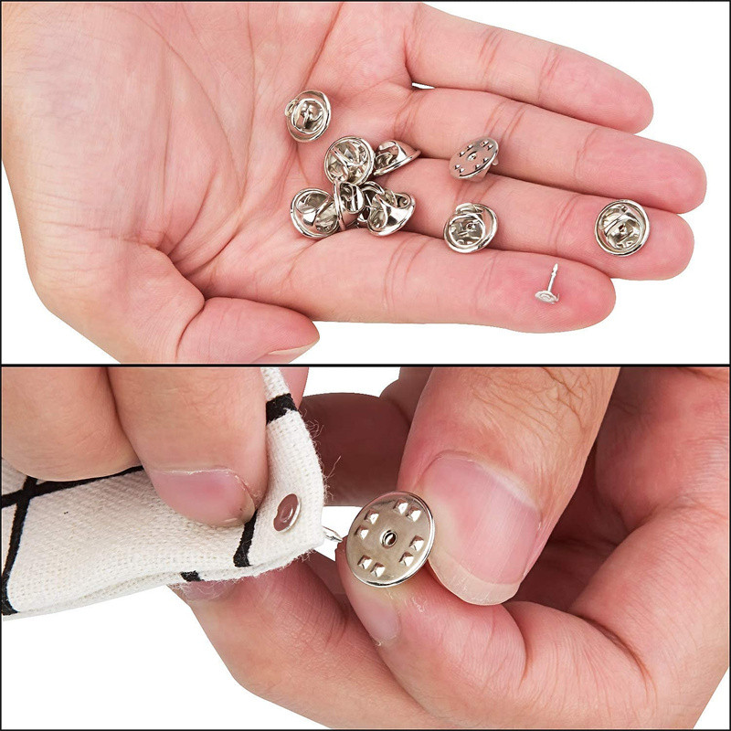 100 tk metallist lukustustihvt tagumine prossi märgihoidja alusklamber meisterdamiseks ehete materjali valmistamiseks tarvikud käsitöö tarvikud käsitsi valmistatud