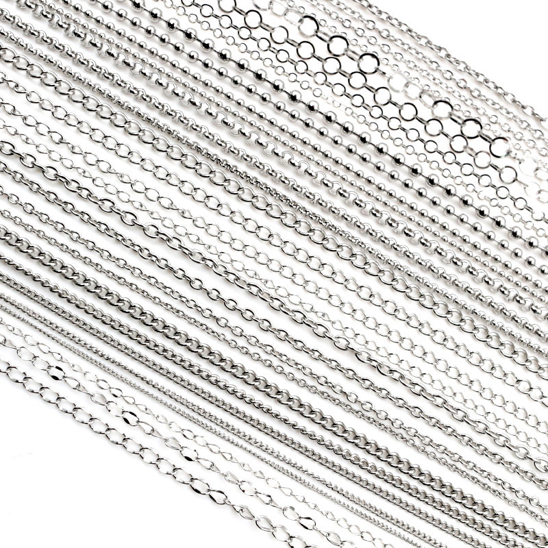 5 meetrit partii kohta ei tuhmu kunagi roostevabast terasest mitmes stiilis kaelakeetid meisterdamiseks ehete tegemiseks Leiud Aksessuaarid Käsitsi valmistatud